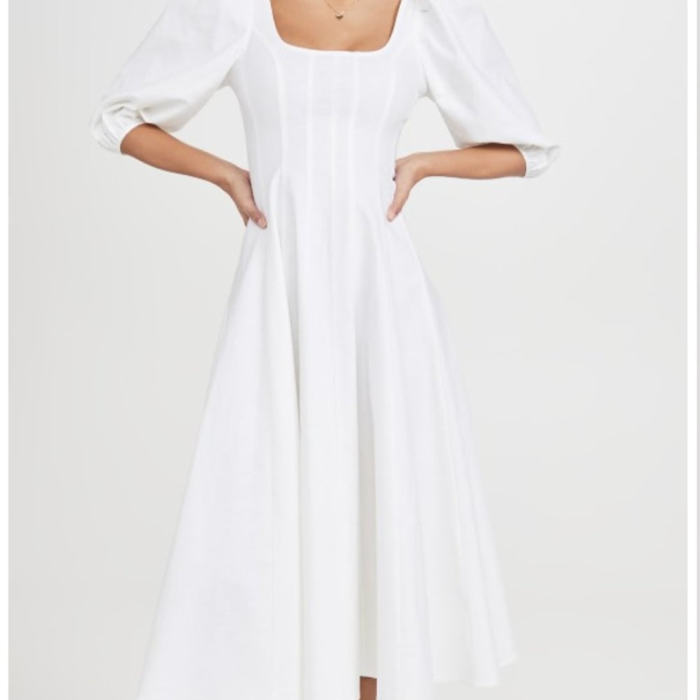 Staud Swells Dress - White - Size 2
